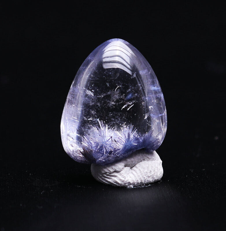 15.3*13.6*7.8mm Natural Blue Dumortierite Quartz Crystal Specimens