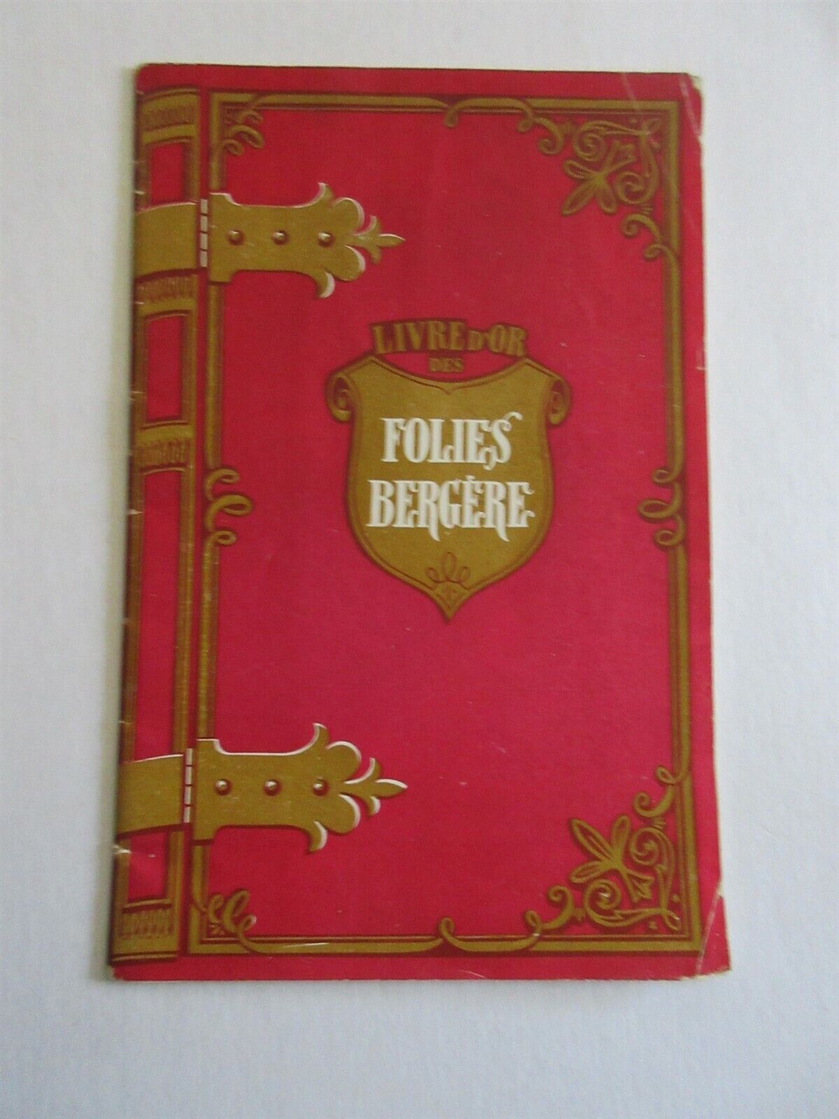 Vintage Program Folies Bergere Paris, France in French 
