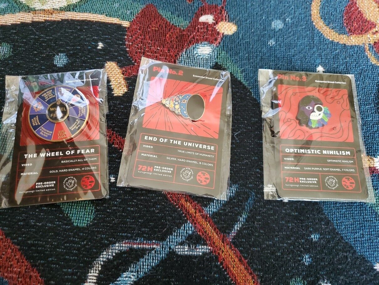 Kurzgesagt Existential Dread Pins: 1-3 Limited Edition Set 