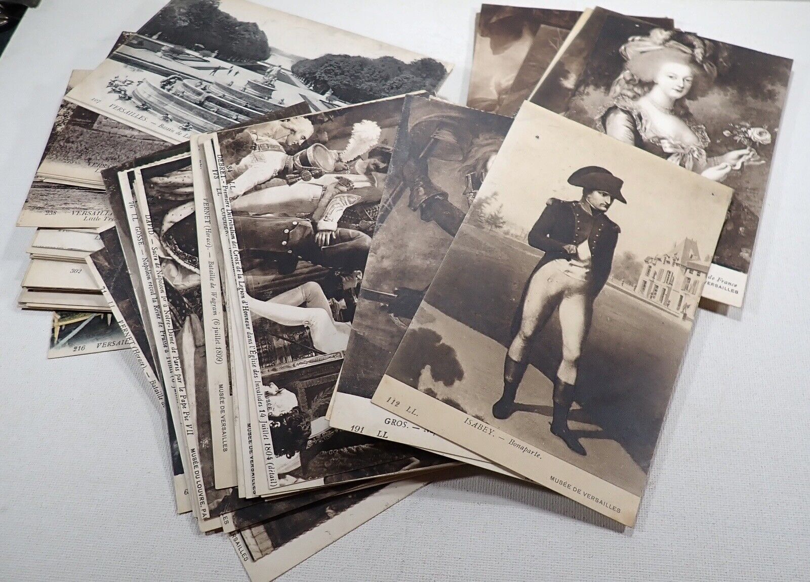 90 Vintage Unused French Post Cards Napoleon And More