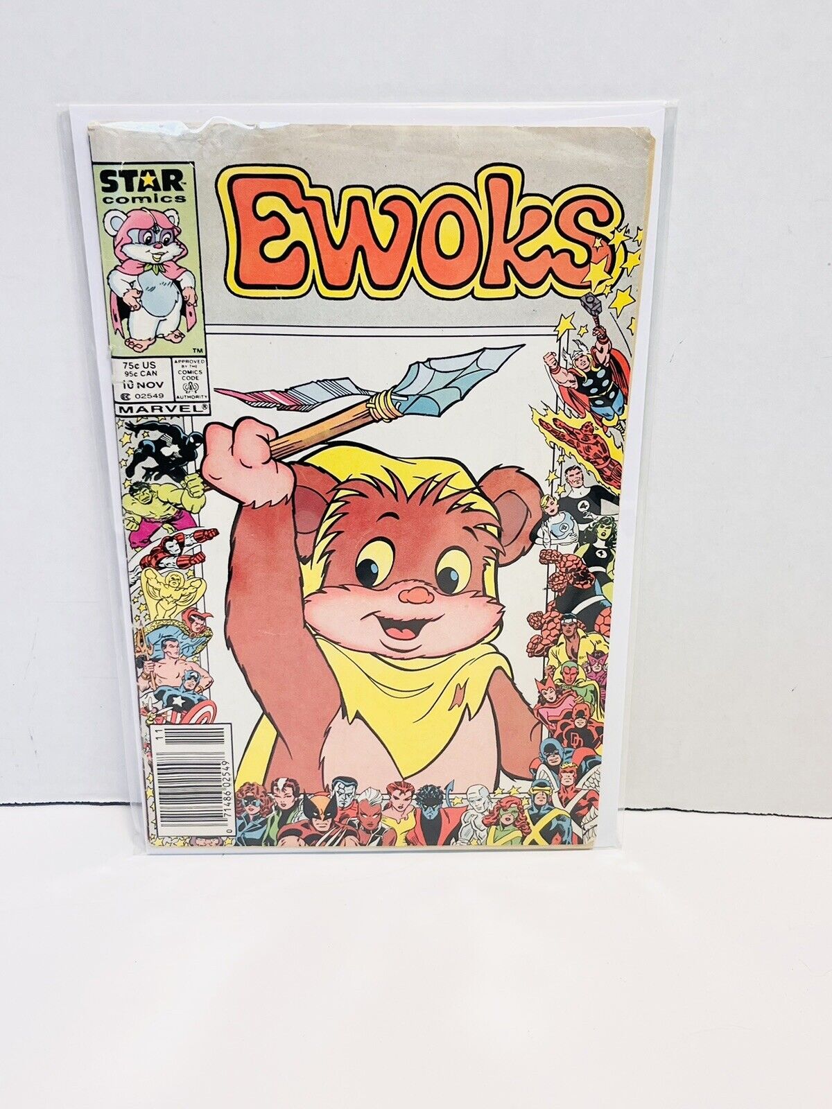 EWOKS # 10 MARVEL STAR COMICS November 1986 NEWSSTAND VARIANT STAR WARS