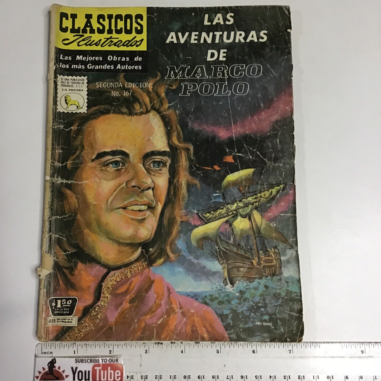 SPANISH COMICS CLASICOS ILUSTRADOS #167 AVENTURAS DE MARCO POLO LA PRENSA MEXICO