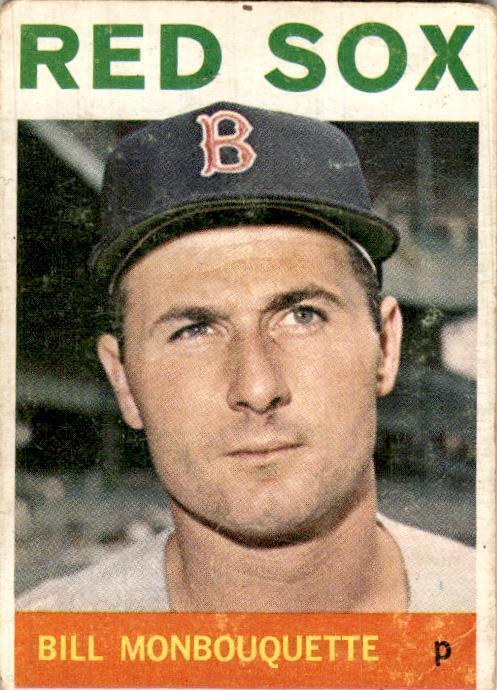 1964 Topps #25 Bill Monbouquette Boston Red Sox Vintage Original