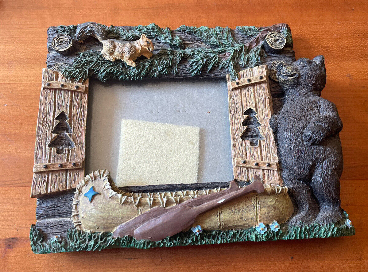 Figi Graphics  Mountain Lodge Woodland Cabin Picture Frame Photo Great Outdoors