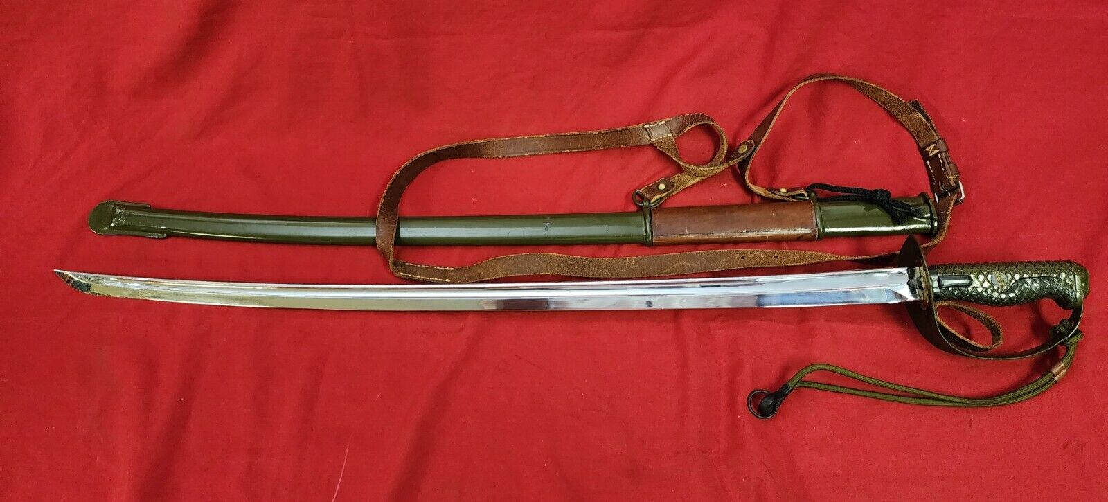 AUTHENTIC ORIGINAL PLA CHINESE 1965 CAVALRY SABRE SWORD GREAT SHAPE