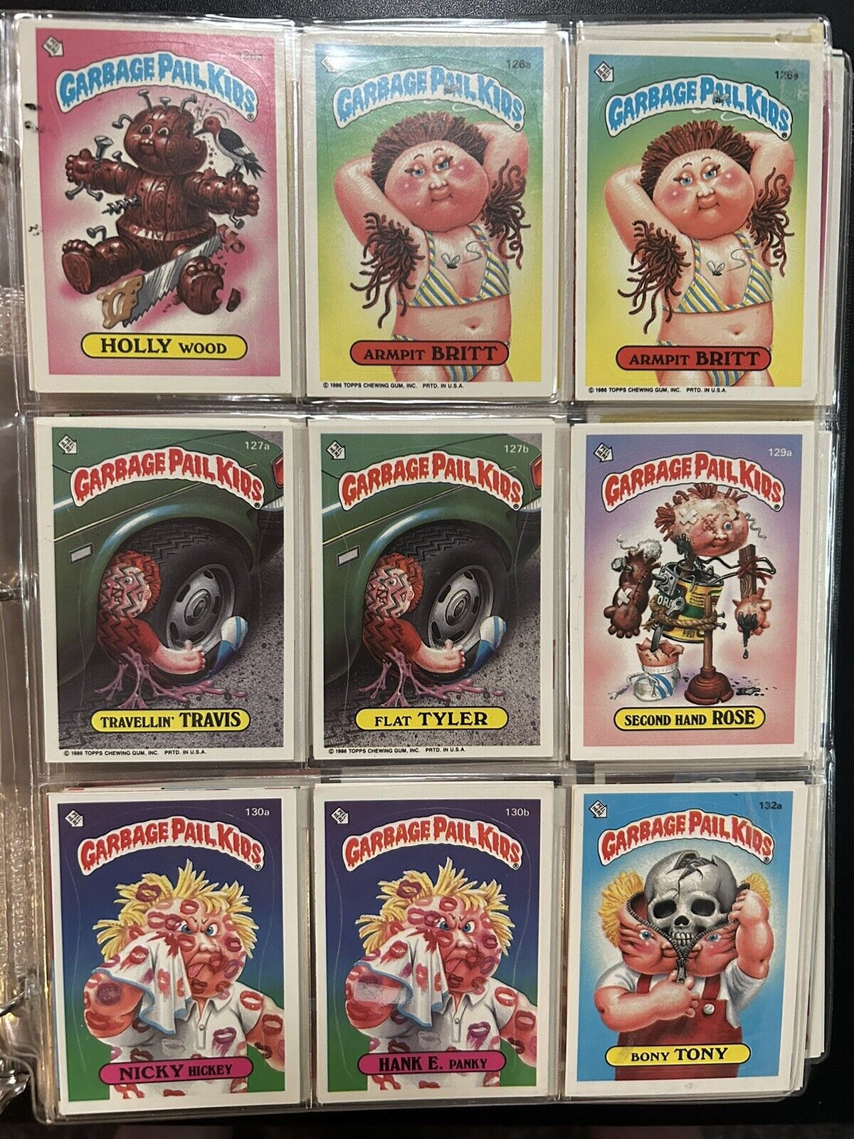 1985 Garbage Pail Kids Series 4-6 Lot (216 Cards) Original GPK *Bindered*