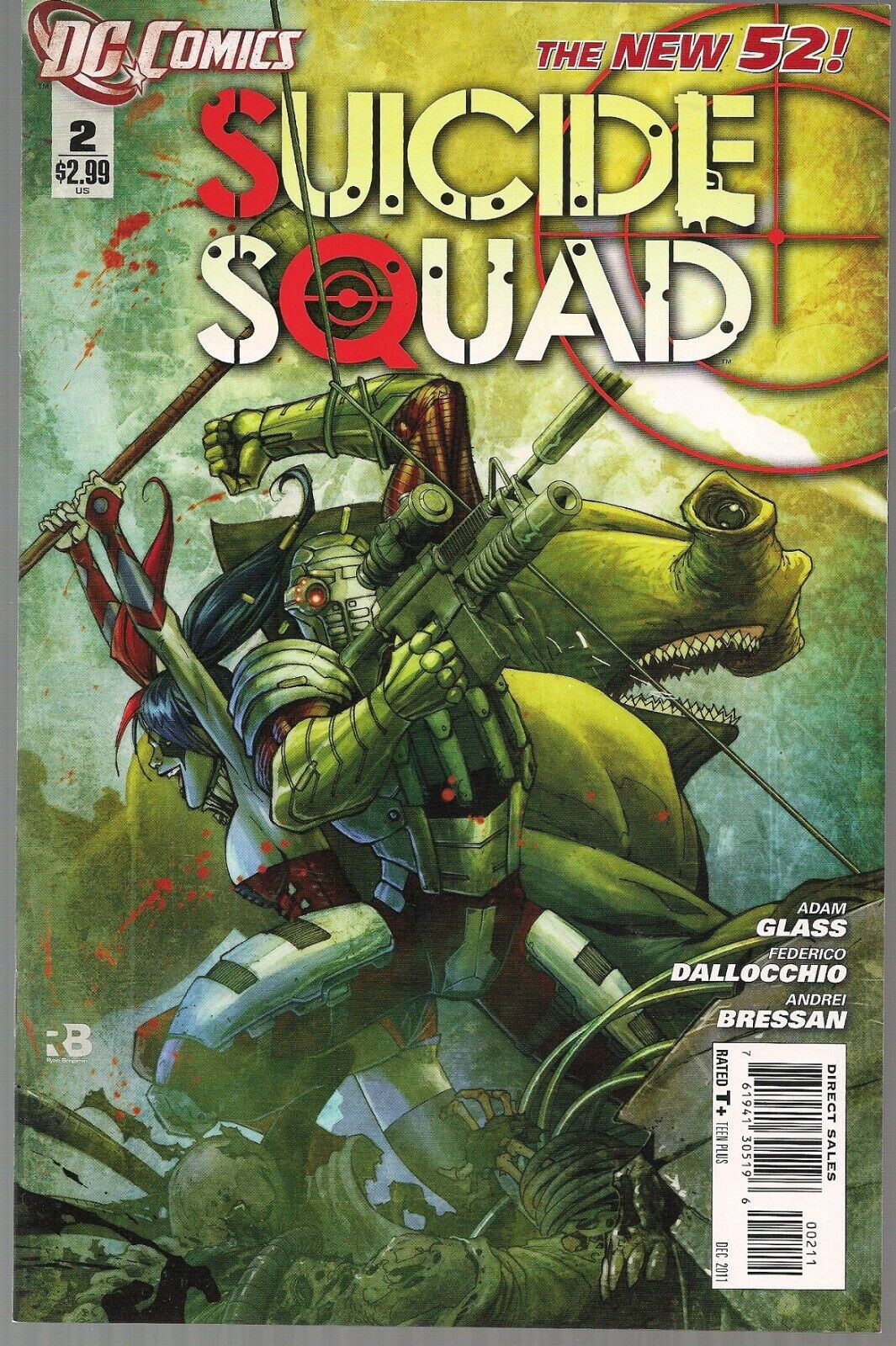 SUICIDE SQUAD #2 DC 2011 NEW 52 HARLEY QUINN & DEADSHOT + vs ZOMBIE MONSTERS NM-