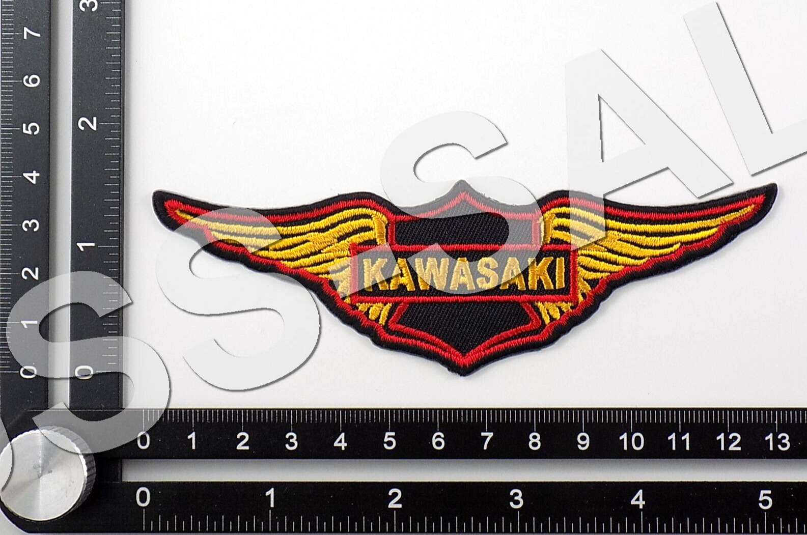 KAWASAKI WINGS EMBROIDERED PATCH IRON/SEW ON ~5\