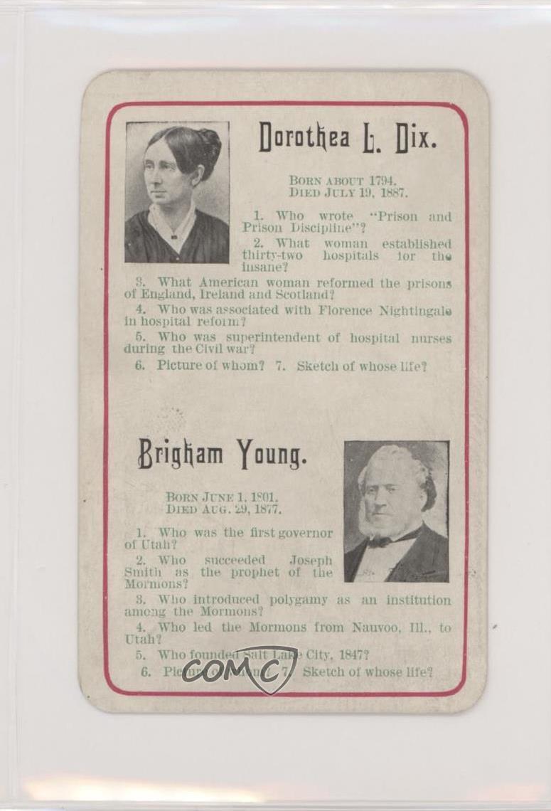 1897 WM Ford Progressive Chautauqua Dorothea Dix Brigham Young L 0w6