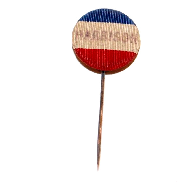 1888 BENJAMIN HARRISON STICKPIN campaign pinback pin button political president