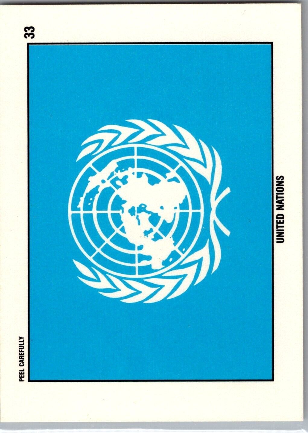 1991 Topps Desert Storm Stickers - #33 United Nations