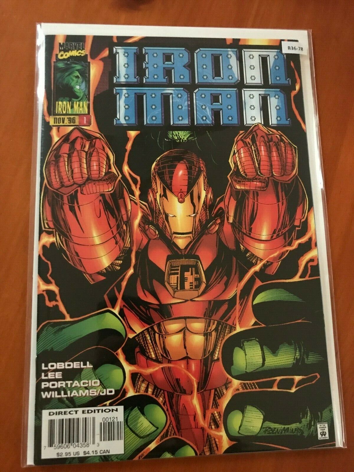 Iron Man vol.2 #1 1996 Variant Cover High Grade 9.0 Marvel Comic Book B36-78
