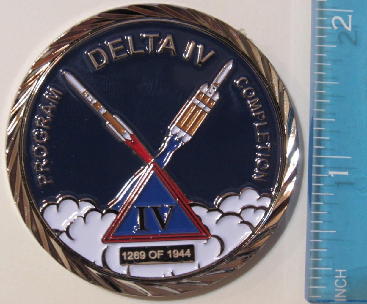 DELTA IV PROGRAM COMPLETION COMMEMORATIVE COIN SERIALIZED USAF USSF BOEING ULA