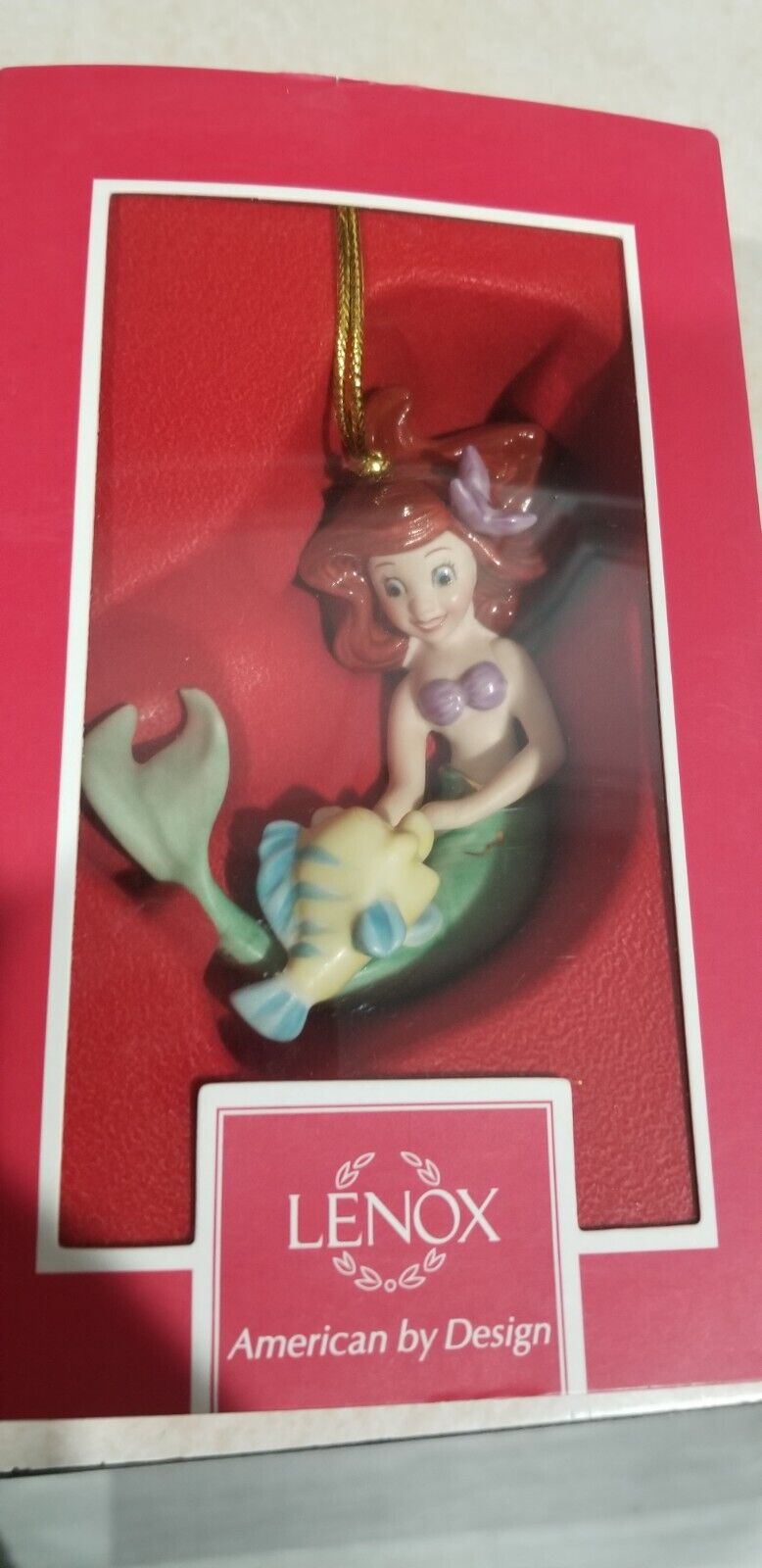 LENOX ARIEL\'S BEST FRIEND Little Mermaid Disney Ornament Christmas  - NEW in BOX