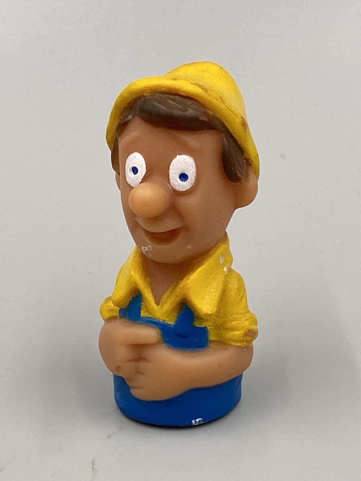 Vintage Pinocchio Rubber Bust Finger Puppet Made in Hong Kong 2.25”