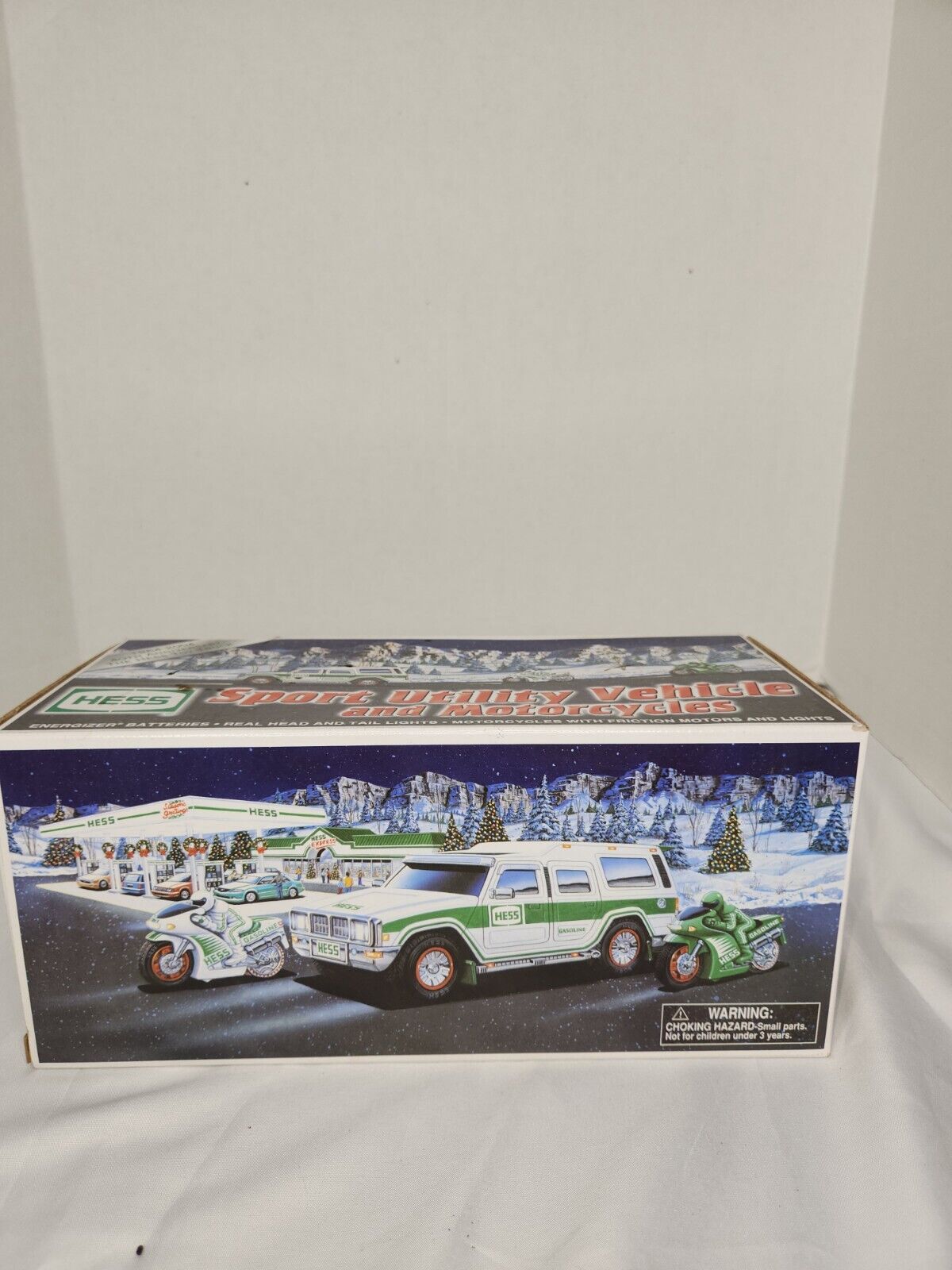 HESS 2004 - 40TH Anniversary Sport Utility Vehicle And Motorcycles Christmas Toy