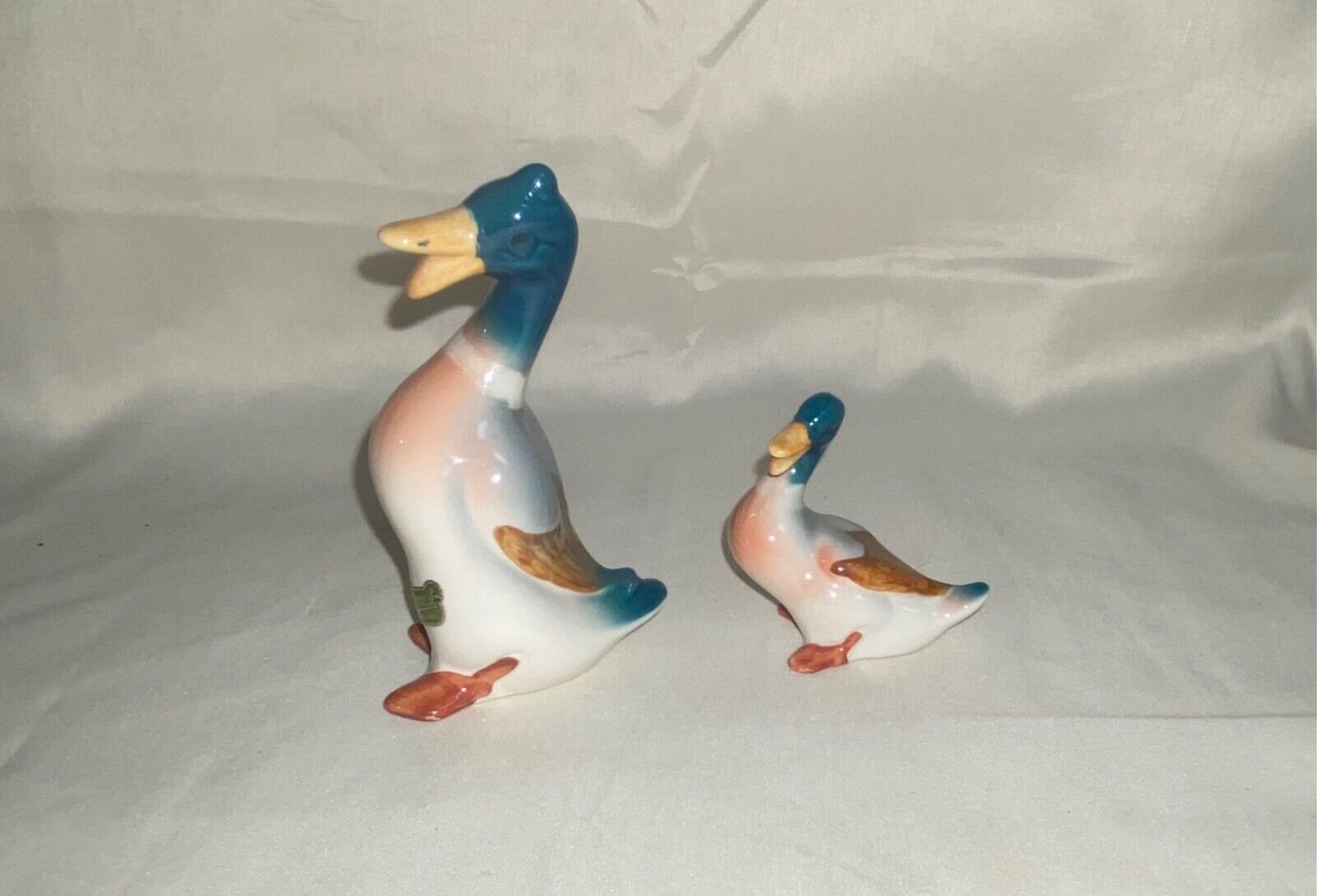 Lot of 2 Beswick Duck Figurines Made in England with Original Label Mint Cond.