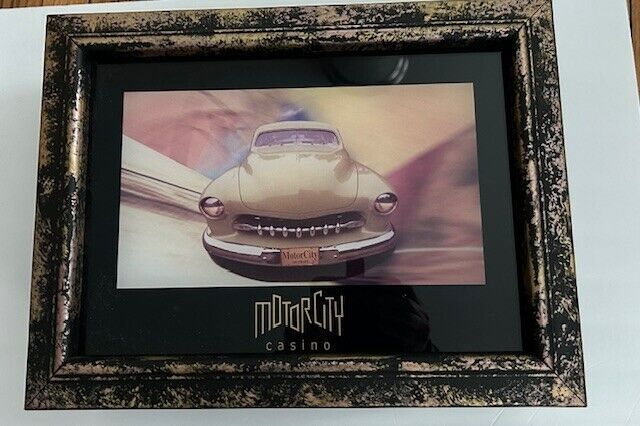 Motor City Casino Framed Auto Art Box