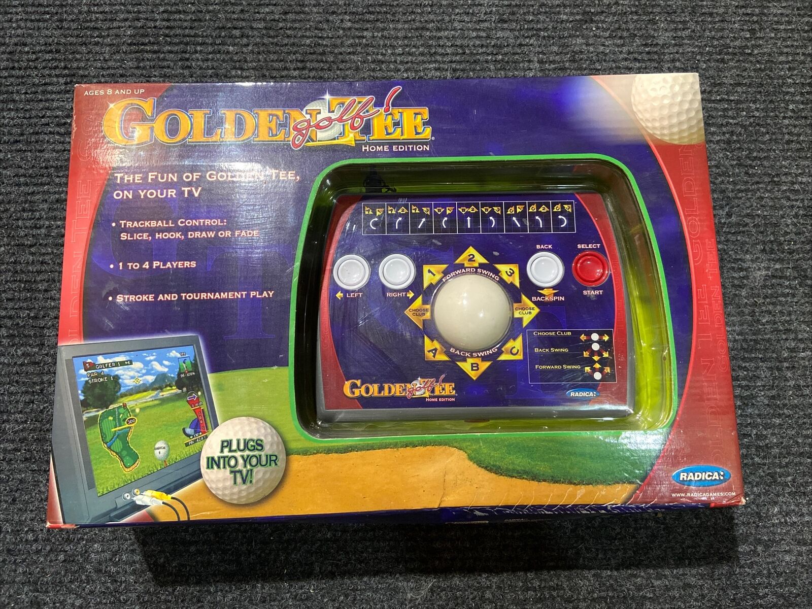NEW In Box Golden Tee Golf Home Edition Radica TV Plug and Play \
