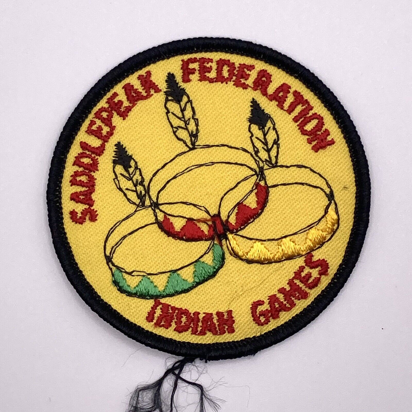 VTG  Saddlepeak Federation Indian Games Patch YMCA ? Native American Tribe