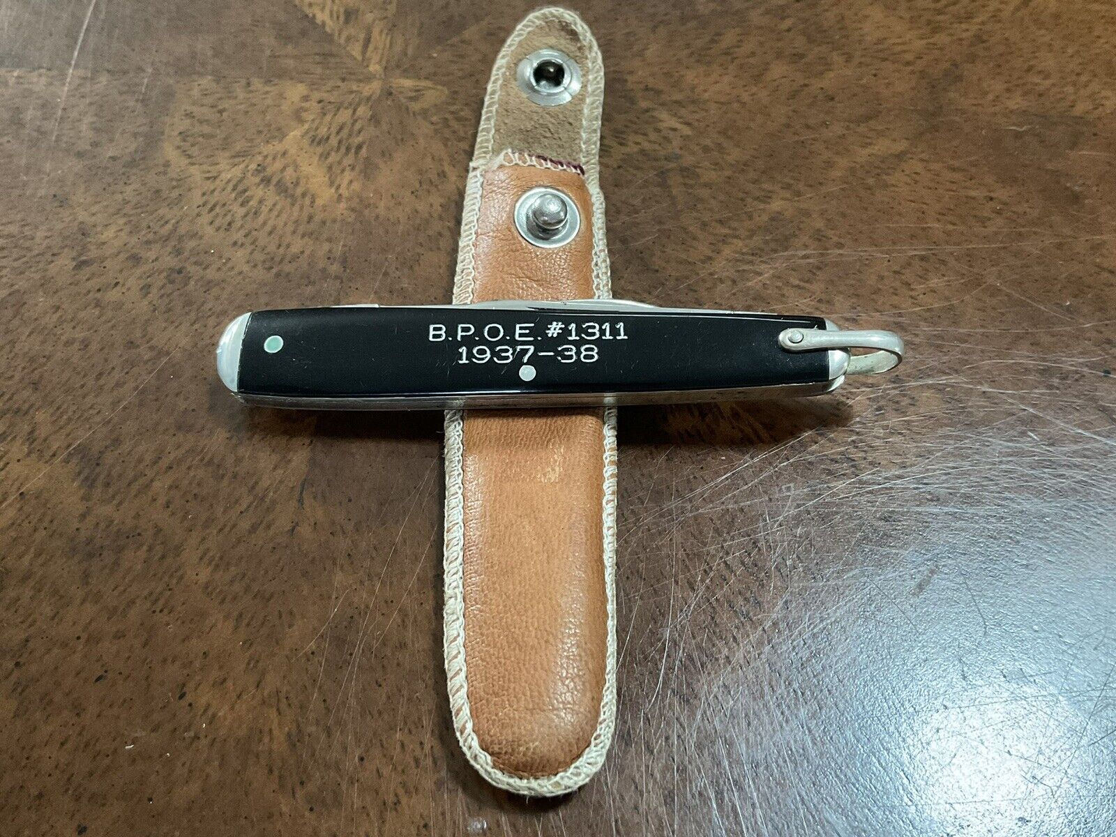 Vintage Robeson Pocket-Eze Schur Edge Pocket Knife, Elks B.P.O.E. #1311 1937-38