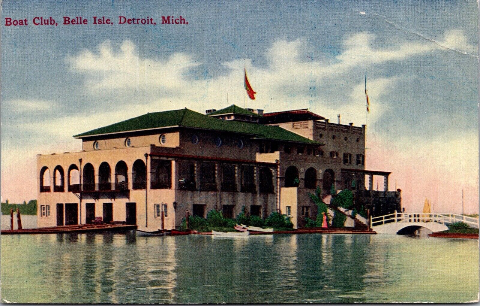 Postcard Boat Club at Belle Isle in Detroit, Michigan~138868