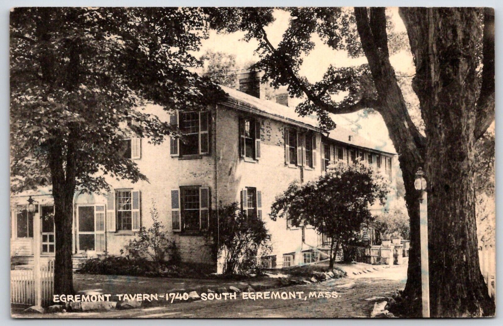 Vintage Postcard - Egremont Tavern - South Egremont MA