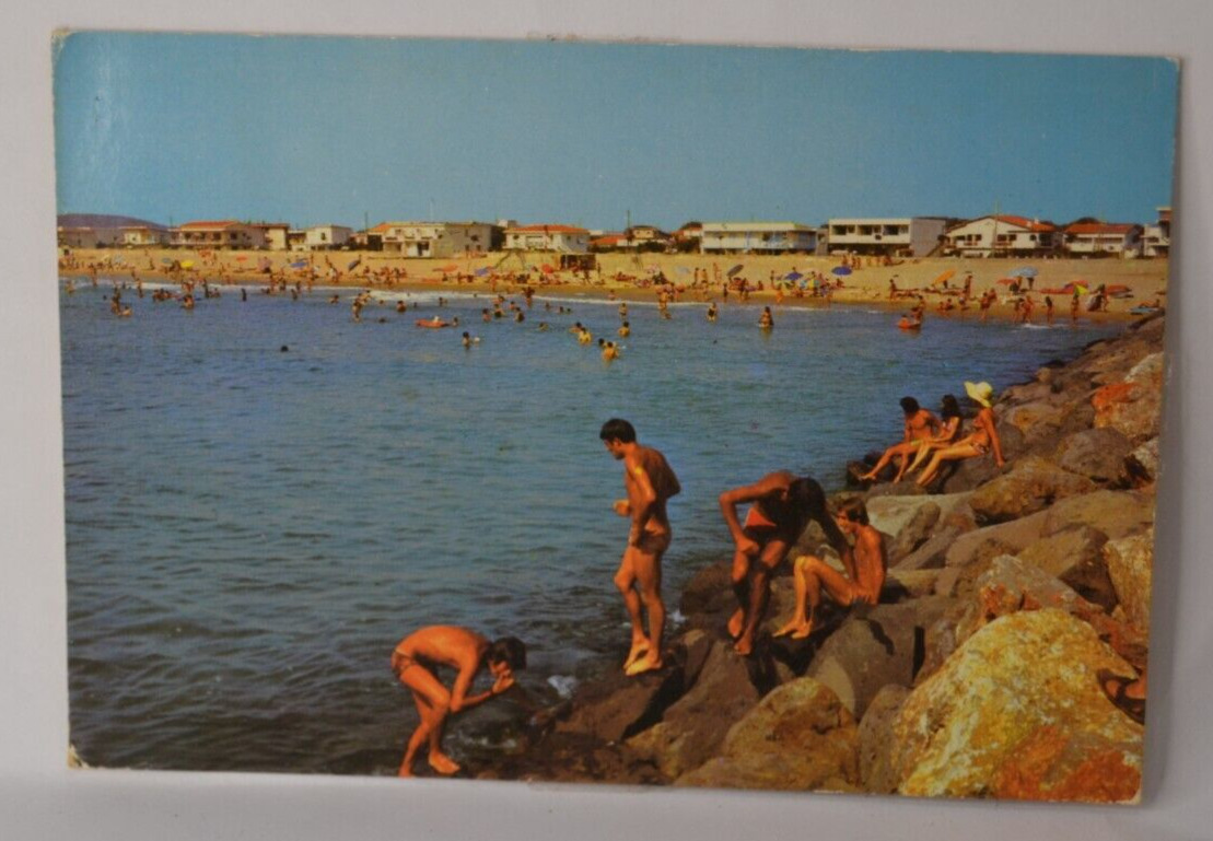 Marseillan beach - postcard CPA7