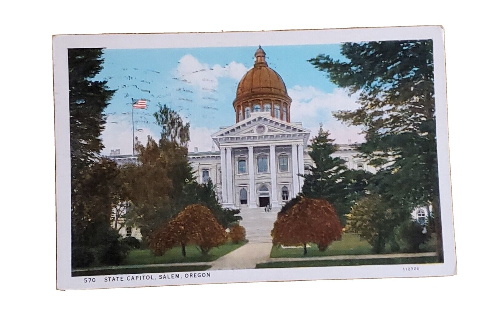 1932 Salem, OR Vintage Postcard: 570 State Capitol, Salem, Oregon