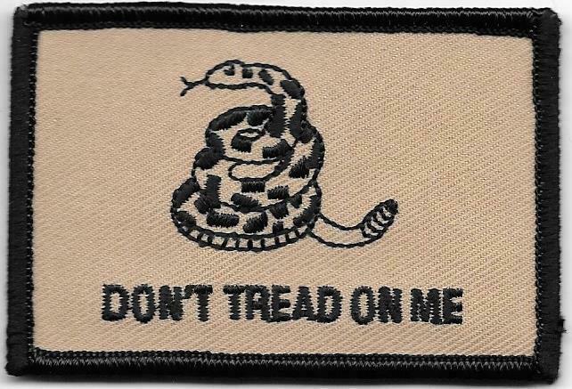 Coyote Tan Gadsden Flag Don\'t Tread On Me Snake Patch Fits For VELCRO® BRAND Loo