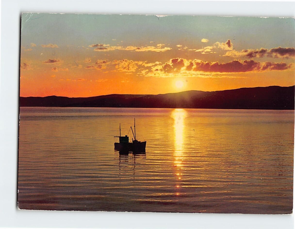 Postcard The midnight sun at Alta, Norway