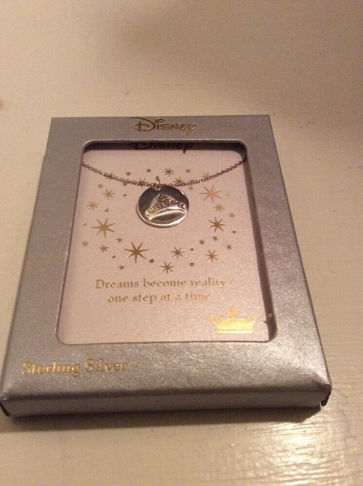 $68 Disney Cinderella Tiara Pendant Necklace