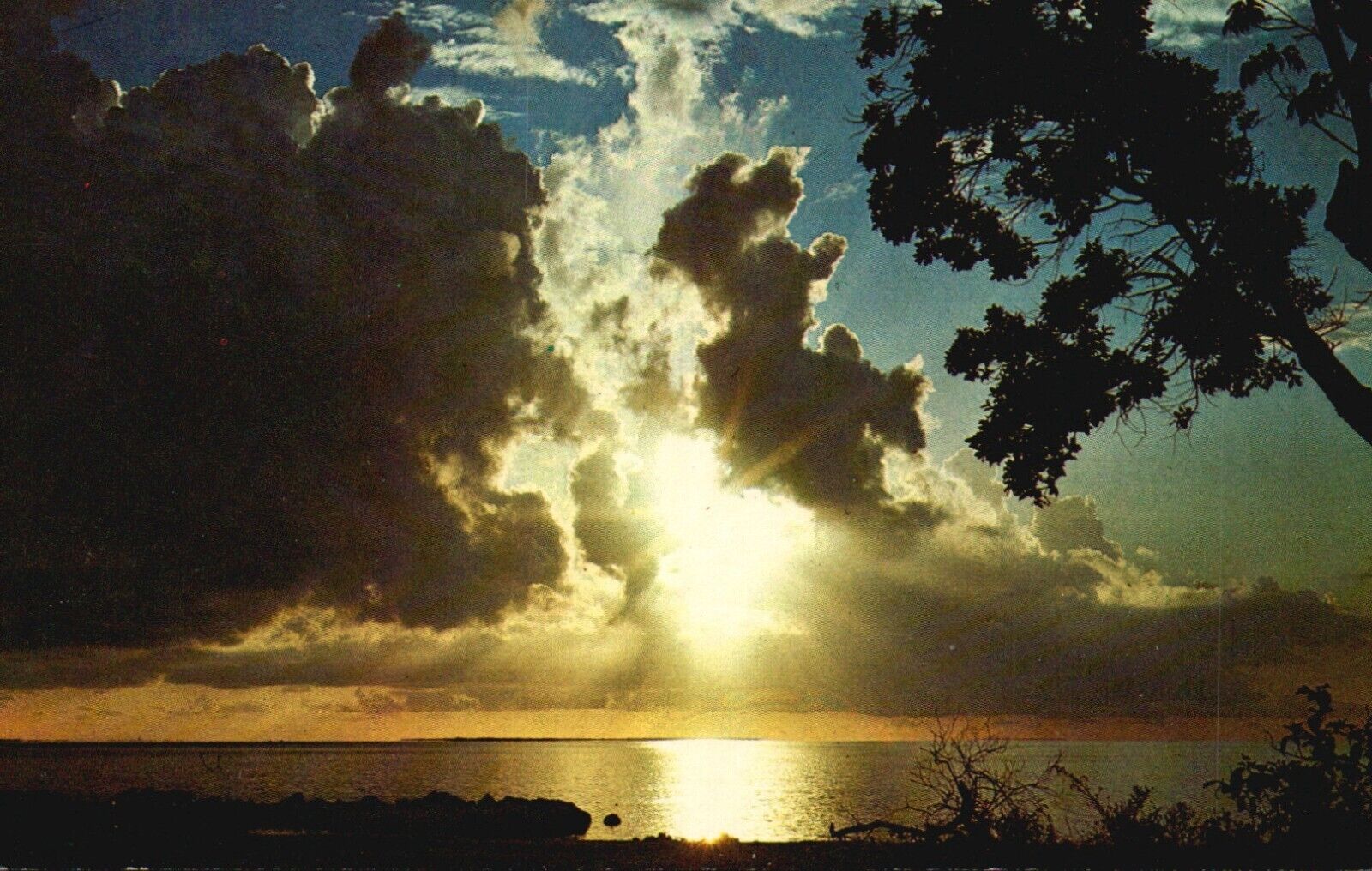 Postcard FL Breathtaking Florida Sunset Posted 1967 Chrome Vintage PC G4401