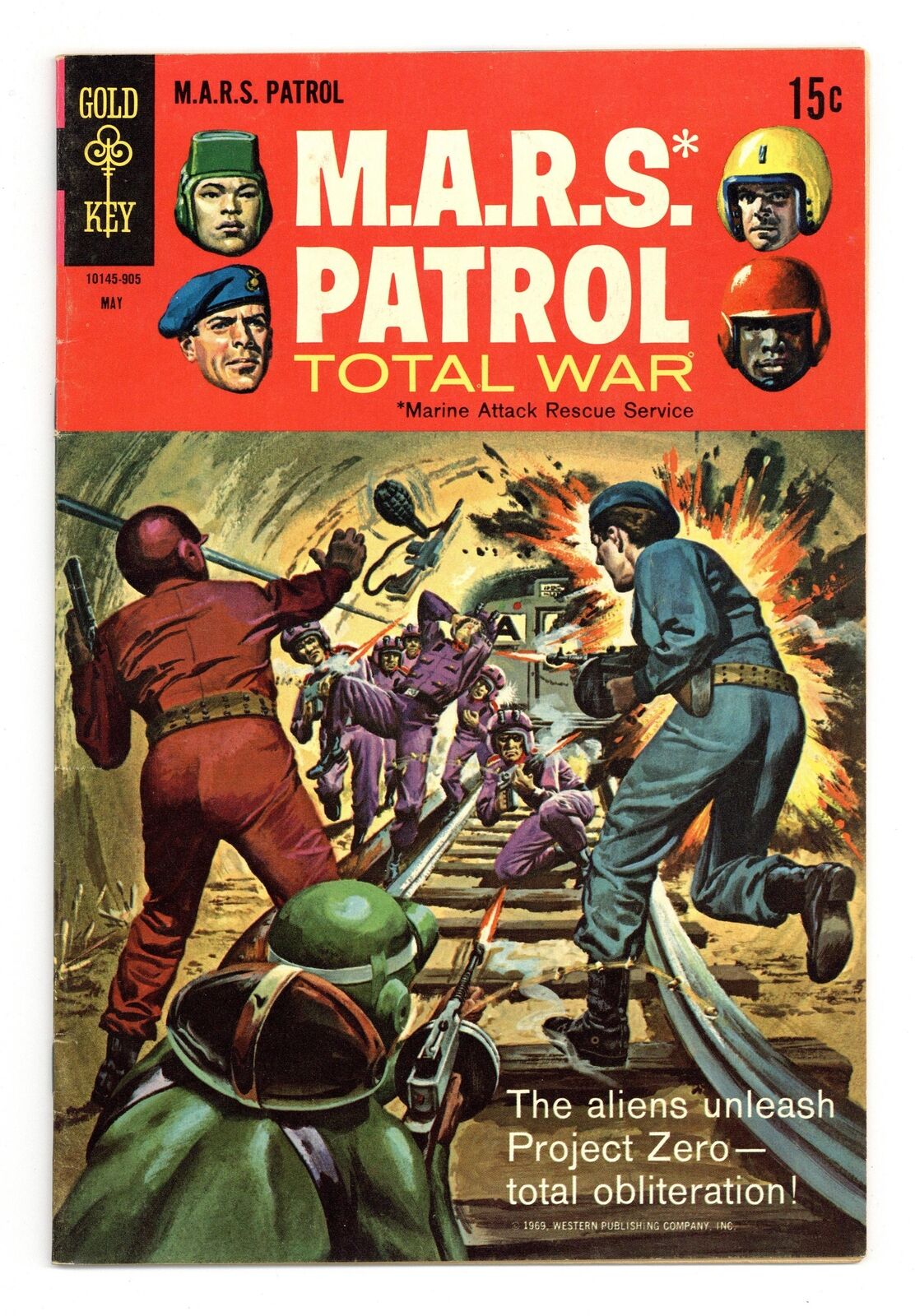 Mars Patrol Total War #9 FN+ 6.5 1969