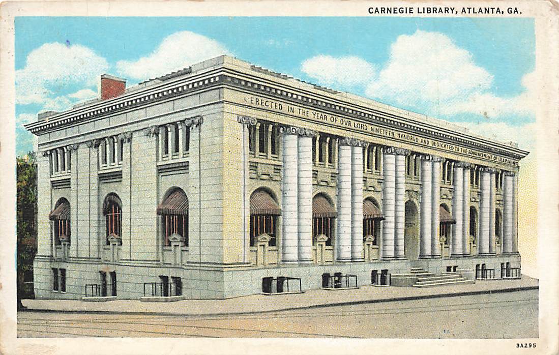 c1920 Carnegie Library Atlanta GA P416