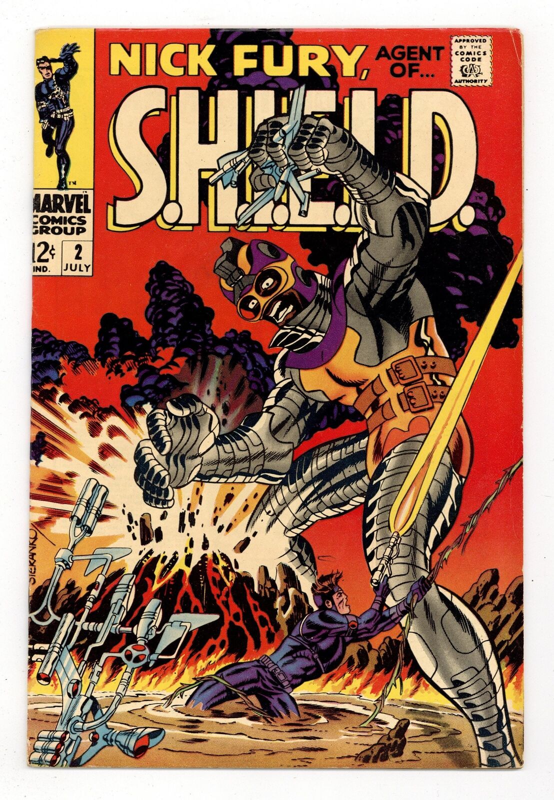Nick Fury Agent of SHIELD #2 FN- 5.5 1968