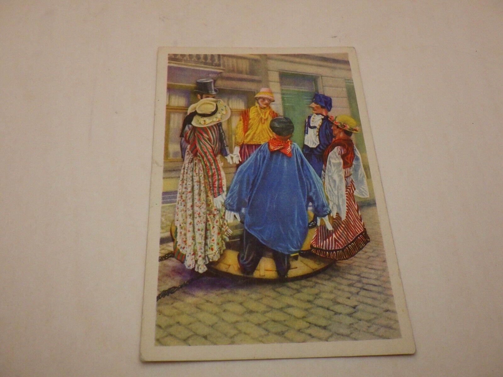 BELGIAN CHOCOLATE Folklore ALIMENTA FACTORIES Victorian Style Vintage Trade Card