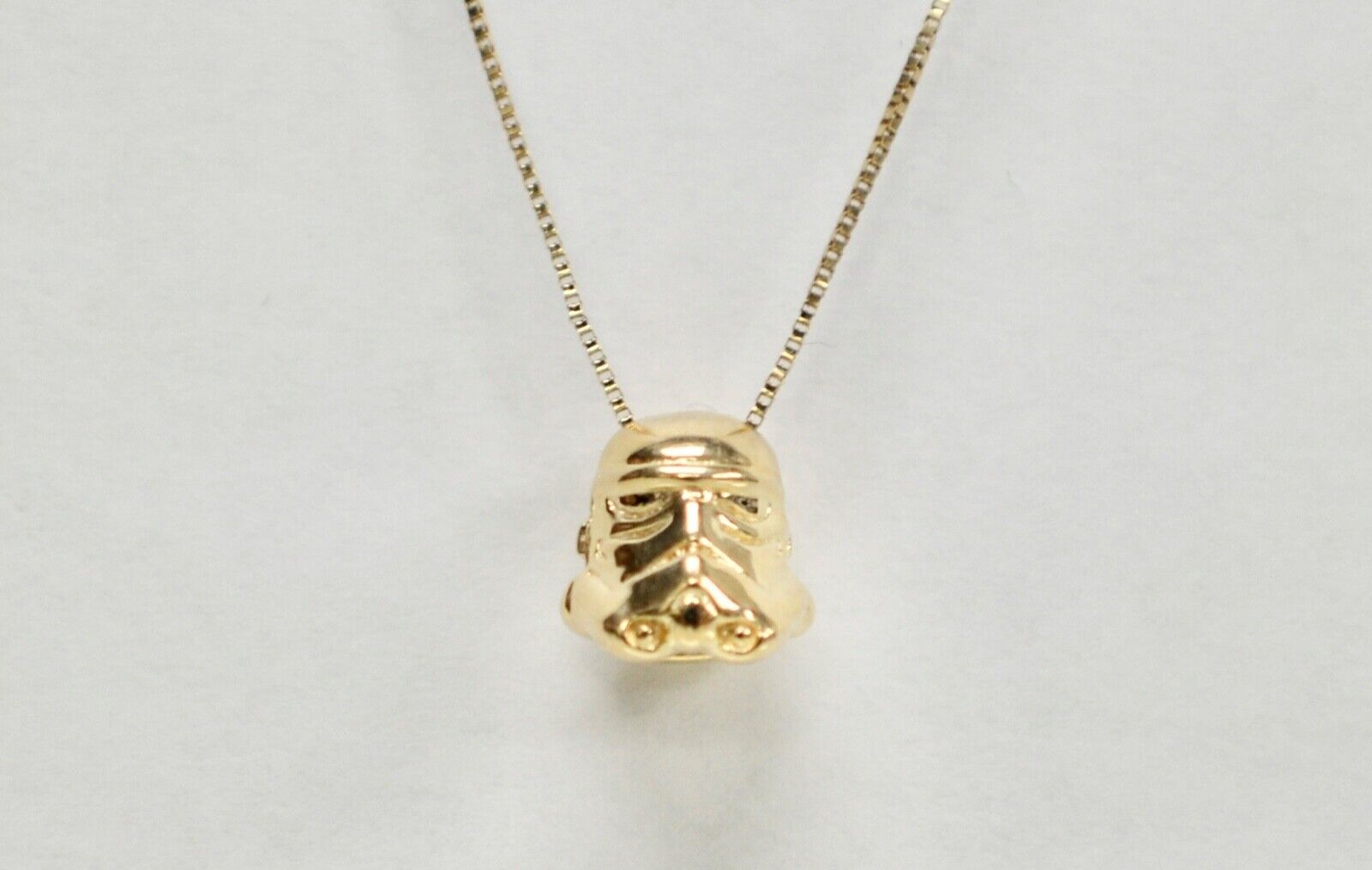 Star Wars Stormtrooper Necklace and Pendant 10k Yellow Gold Kay Jewelers