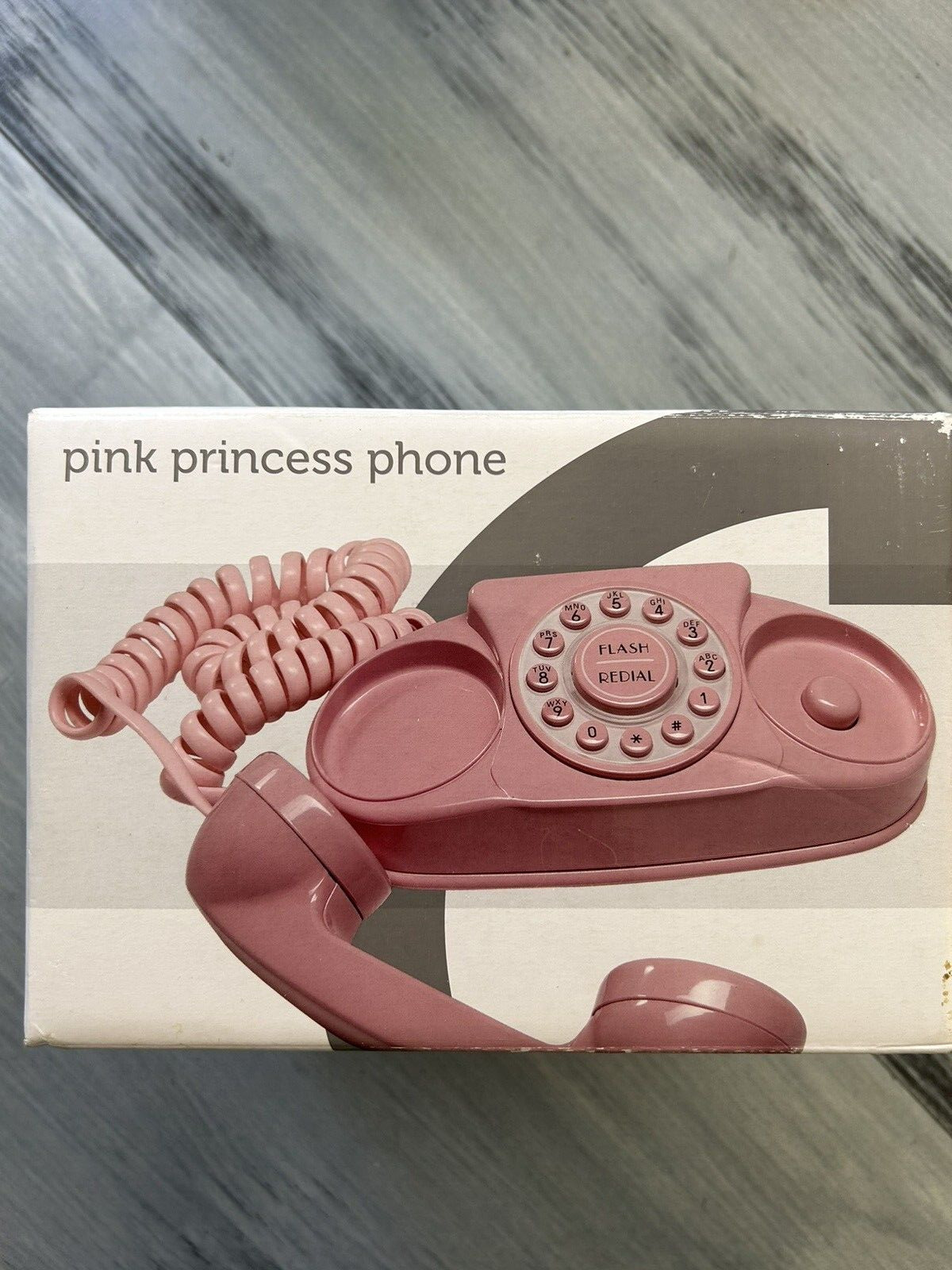 Pink Bubblegum Mini Retro Push Button Princess Phone New in Box