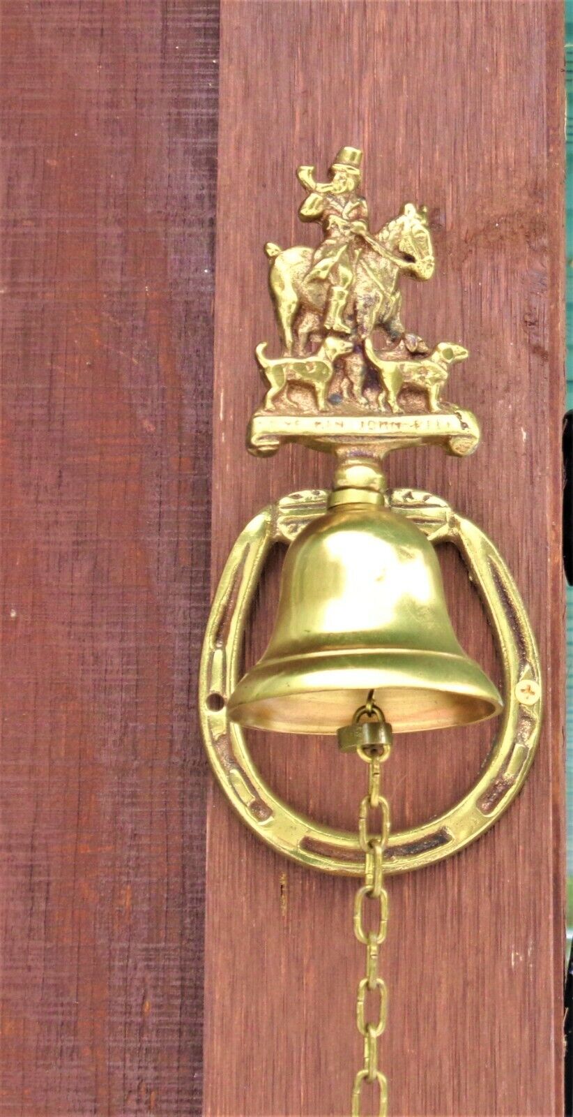   Downton Abbey Vintage  Edwardian  Brass Wall Hanging Door Bell 