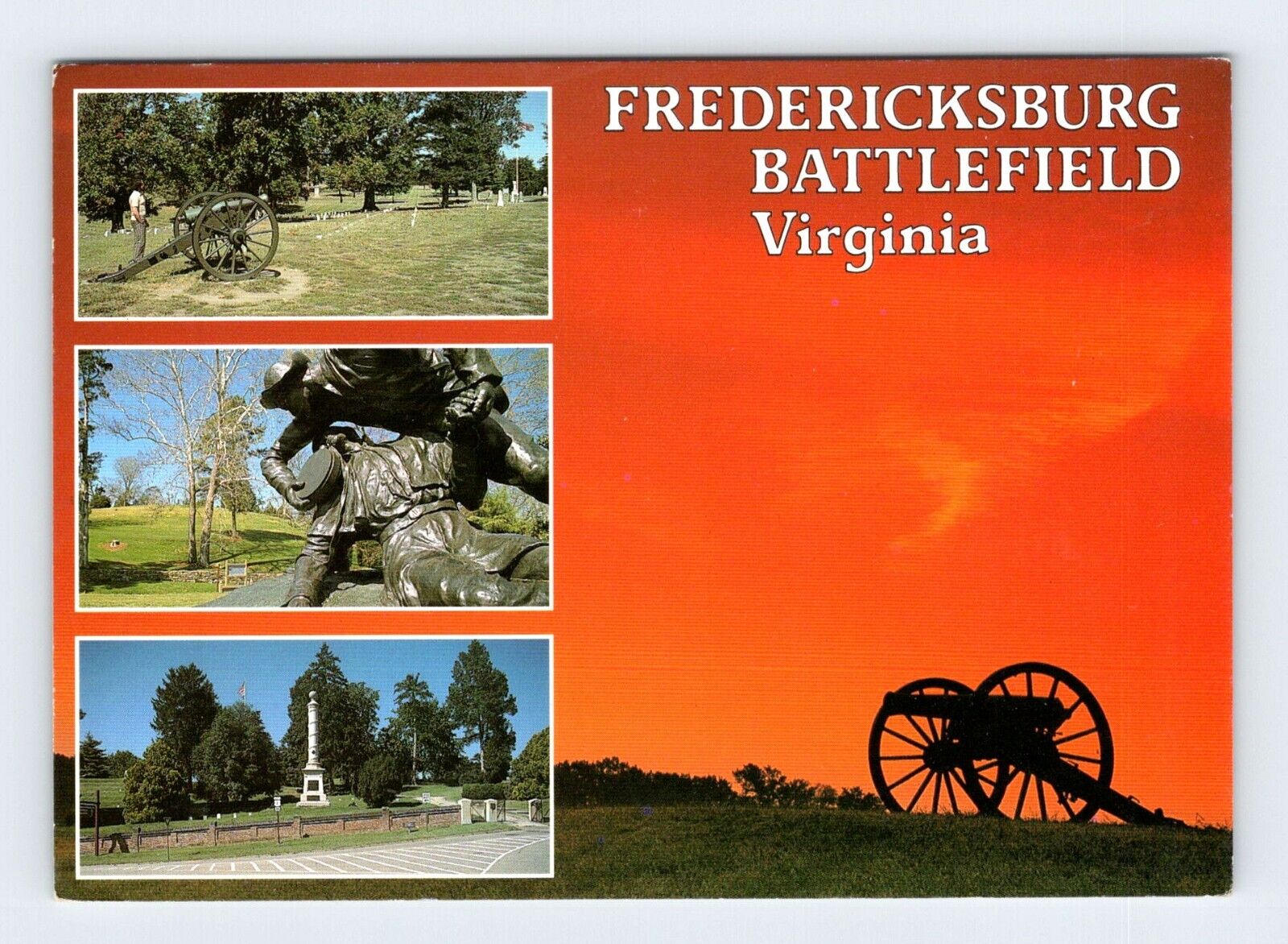 Fredericksburg Battlefield Fredericksburg Virginia Vintage 4x6 Postcard BRY24