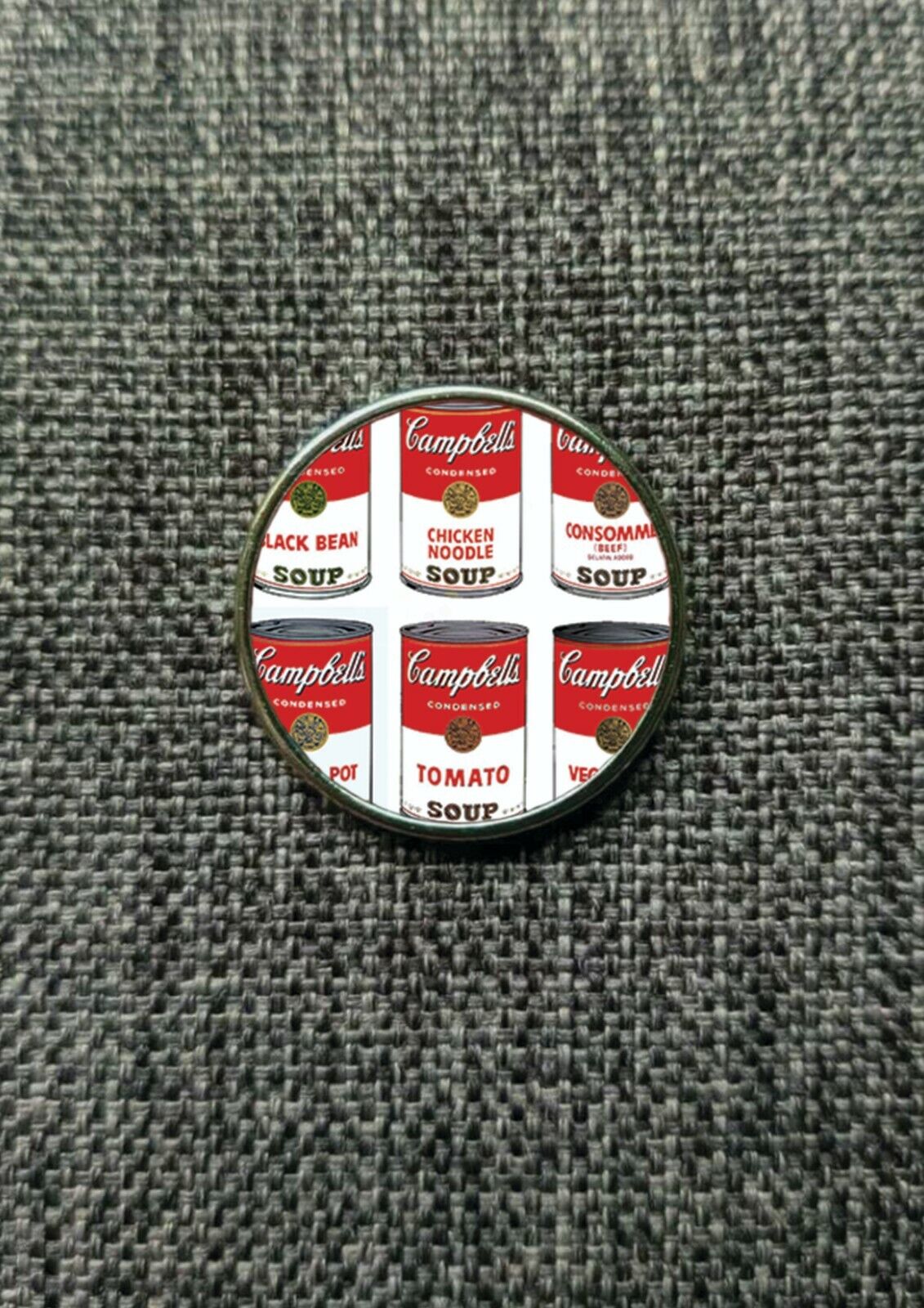 Campbell's Soup Cans Lapel Pin Badge 25mm (Andy Warhol)