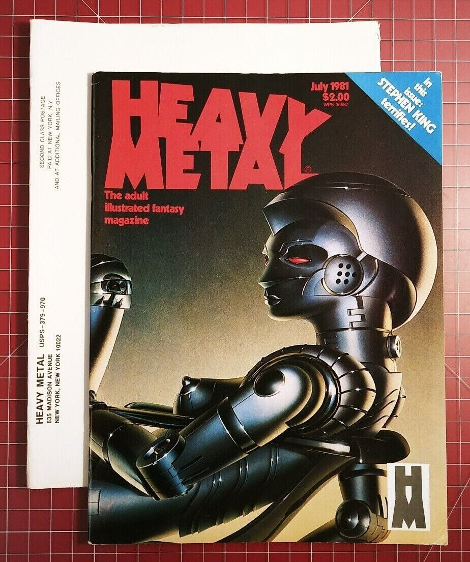 Heavy Metal Magazine - July 1981 - Original Mailing Cover