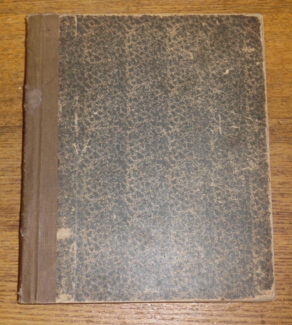 Old 1920s Handwritten Polytechnic Institute Chemistry Experiments Record Book