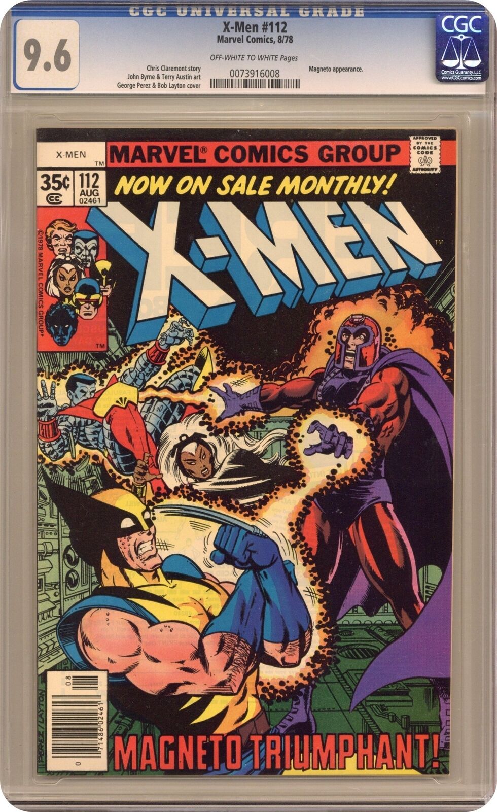 Uncanny X-Men #112 CGC 9.6 1978 0073916008