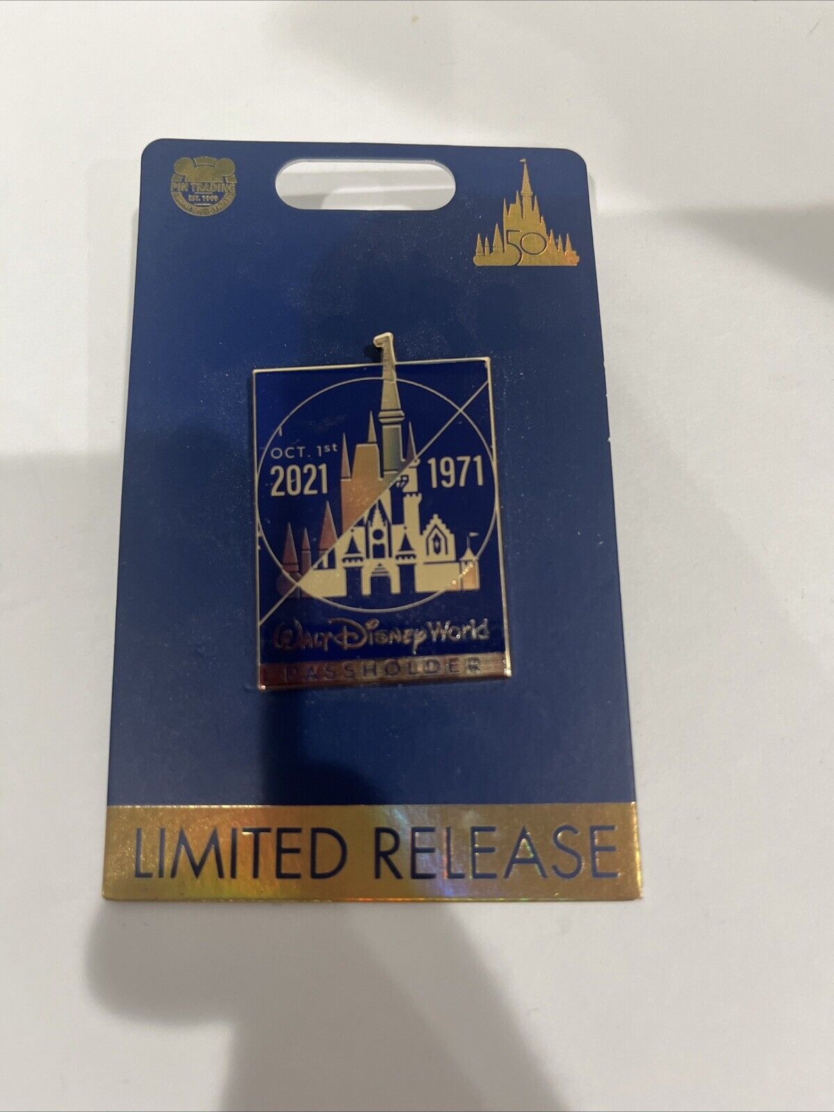 2021 Walt Disney World Parks 50th Anniversary Limited Release Passholder Pin New
