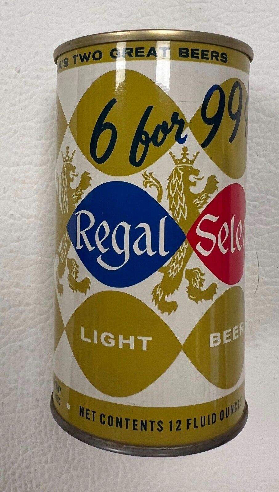 Regal Select Light Beer 6 For 99c 12oz Can Maier Los Angeles - SR317