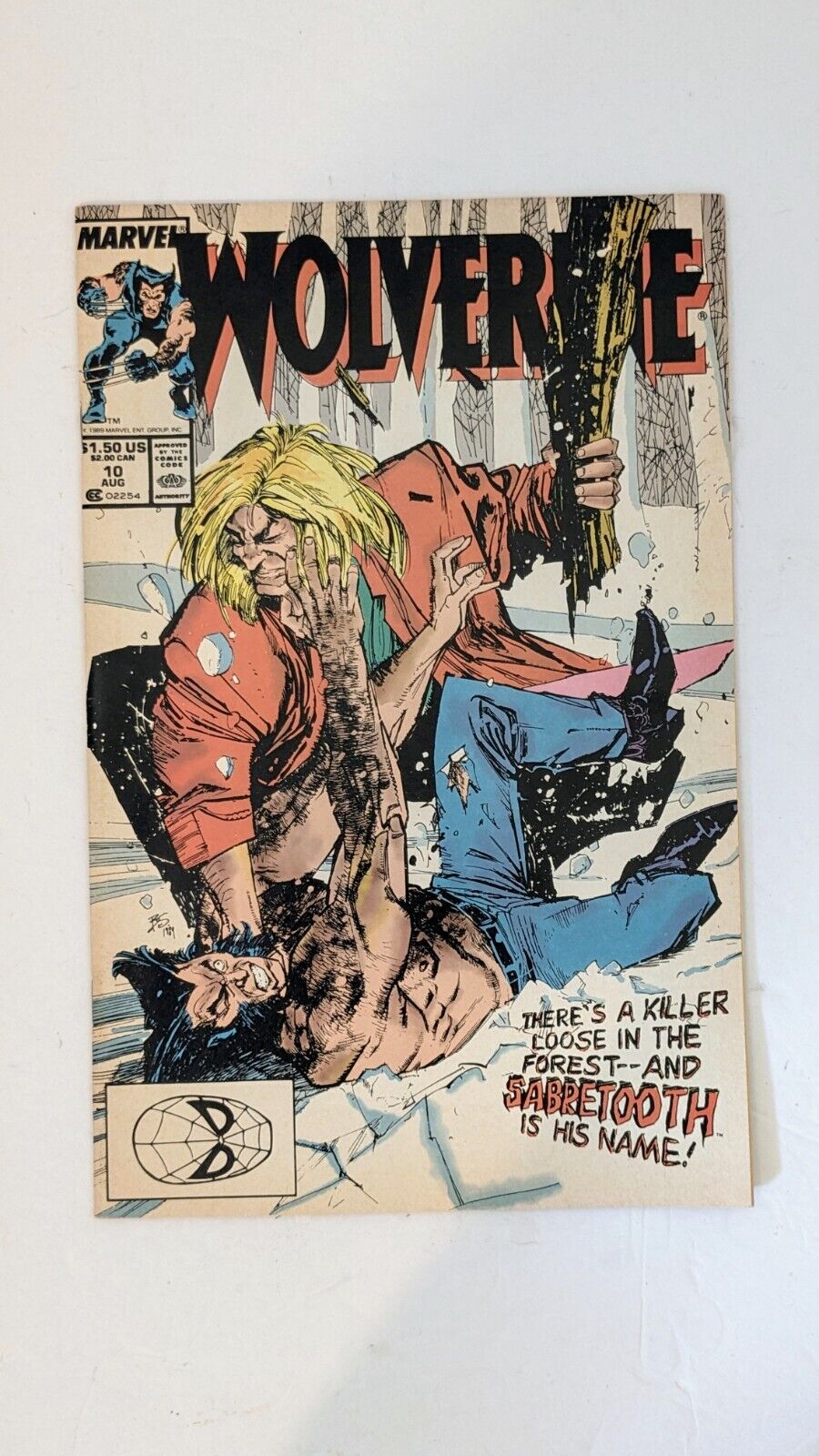Wolverine #10 1989 Classic Wolverine Sabretooth Battle Nice Copy Comic