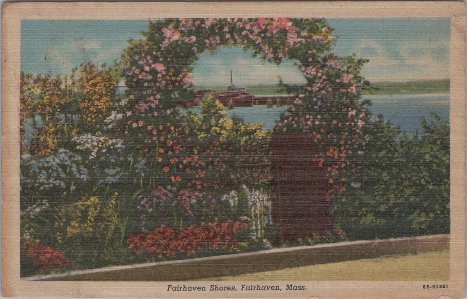 Fairhaven Shores, Fairhaven, Massachusetts  Postcard