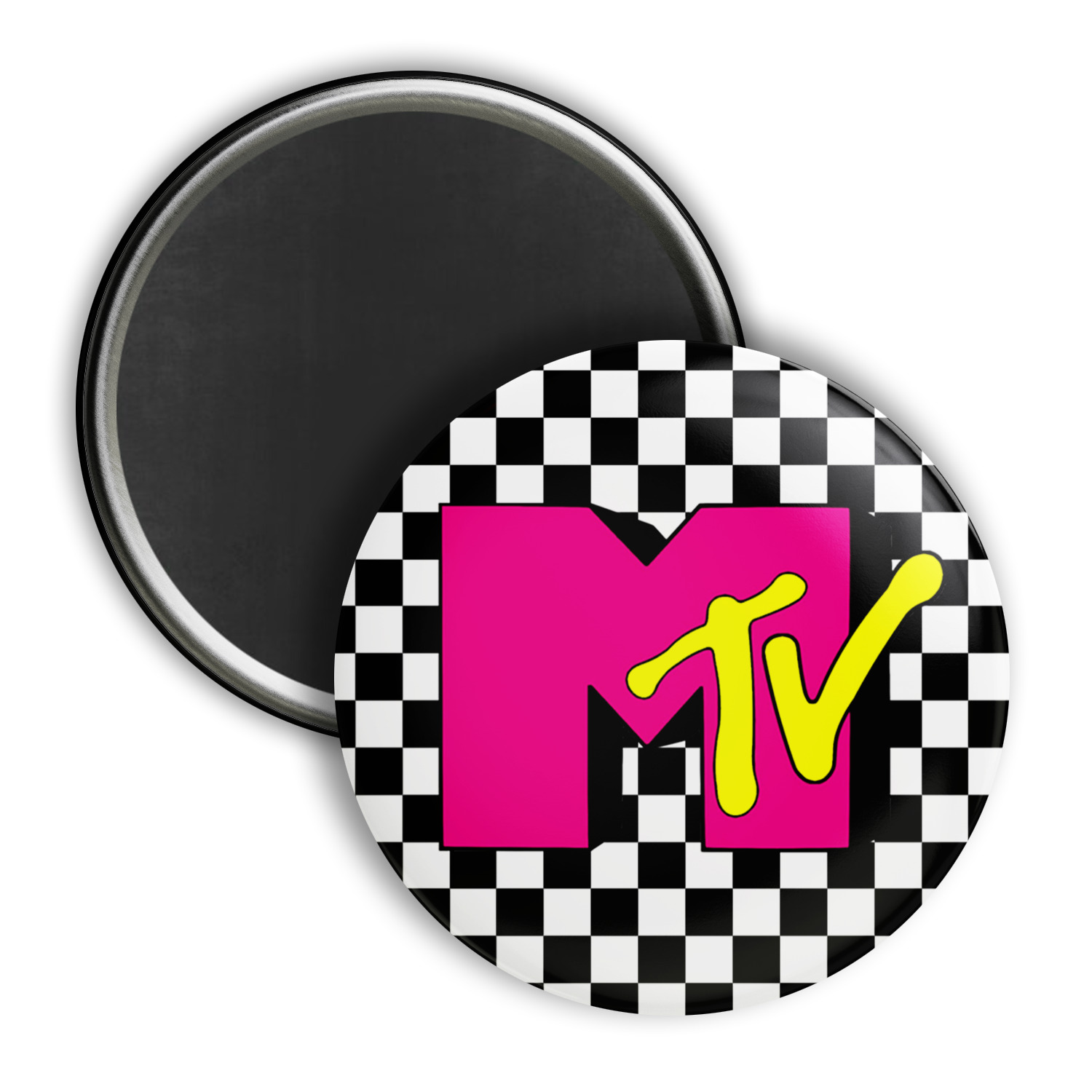 MTV Magnet, New 2.25 inch, Retro Design, Throwback, 1980s, 1990s, Refrigerator